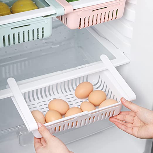 Adjustable Fridge Organizer Drawers (Pack of 2)