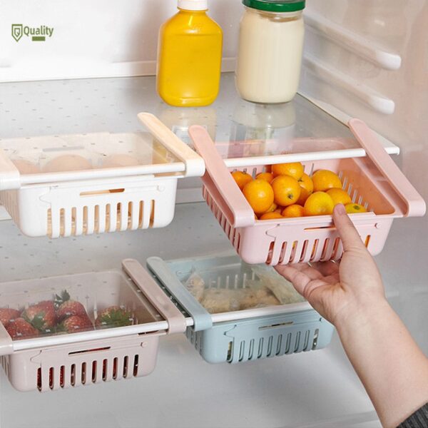 Adjustable Fridge Organizer Drawers (Pack of 2)
