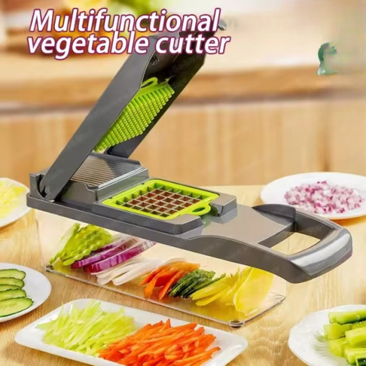 Multifunctional Vegetable Slicer & Cutter – 7-in-1 Grater, Chopper & Basket for Fruits, Potatoes, Carrots & More